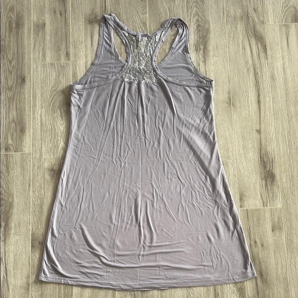 Silver Sleeveless Tank Top Robe - Picture 2 of 3